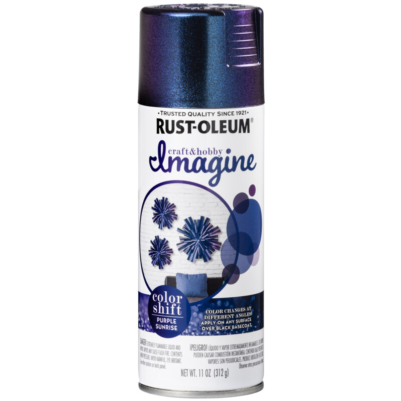 Rust-Oleum Imagine Gloss Purple Sunrise Spray Paint 11 oz (Pack of 4)