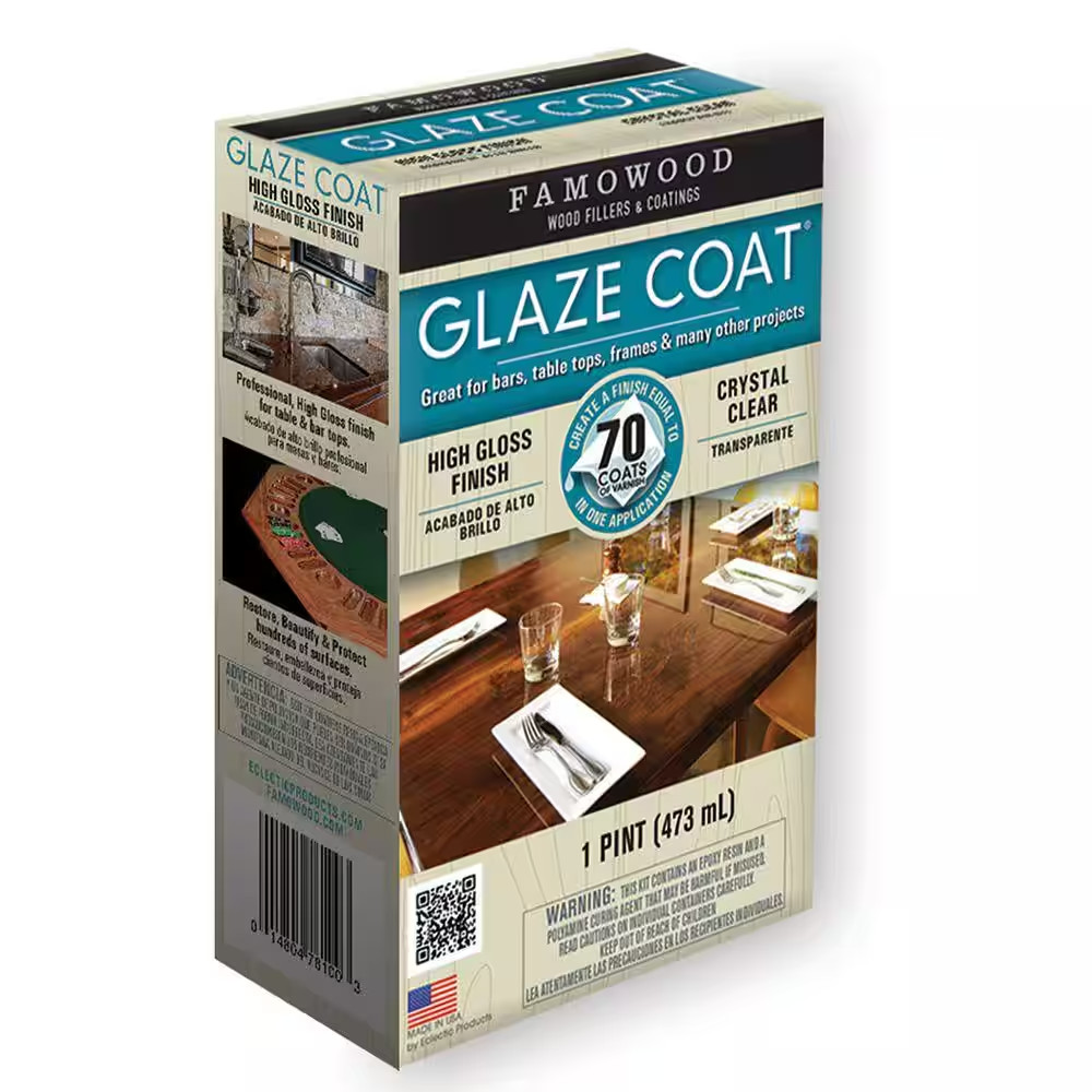 1 Pt. Glaze Coat Clear Interior Epoxy Kit (6-Pack)