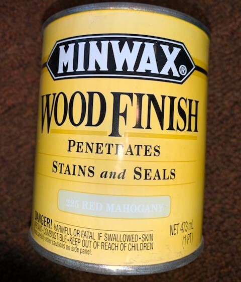 MINWAX RED MAHOGANY INTERIOR OIL BASED WOOD FINISH STAIN #225 PINT