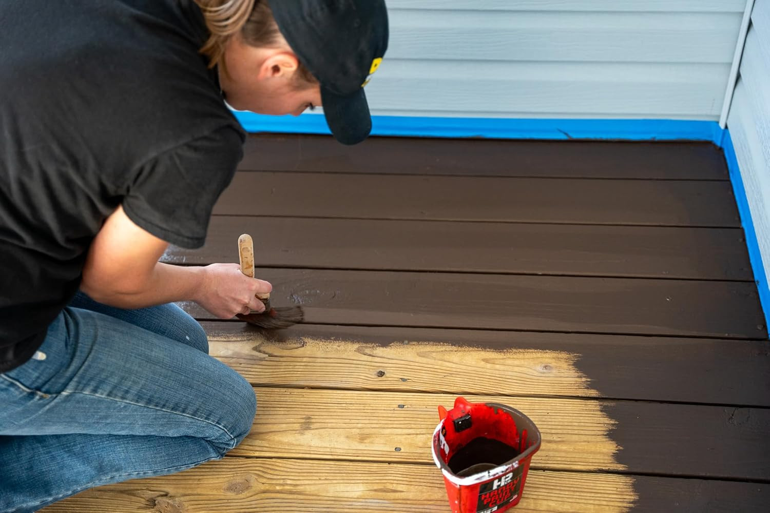#1 Deck Premium Advanced Solid Color Outdoor Wood Stain and Sealer in One – Wate