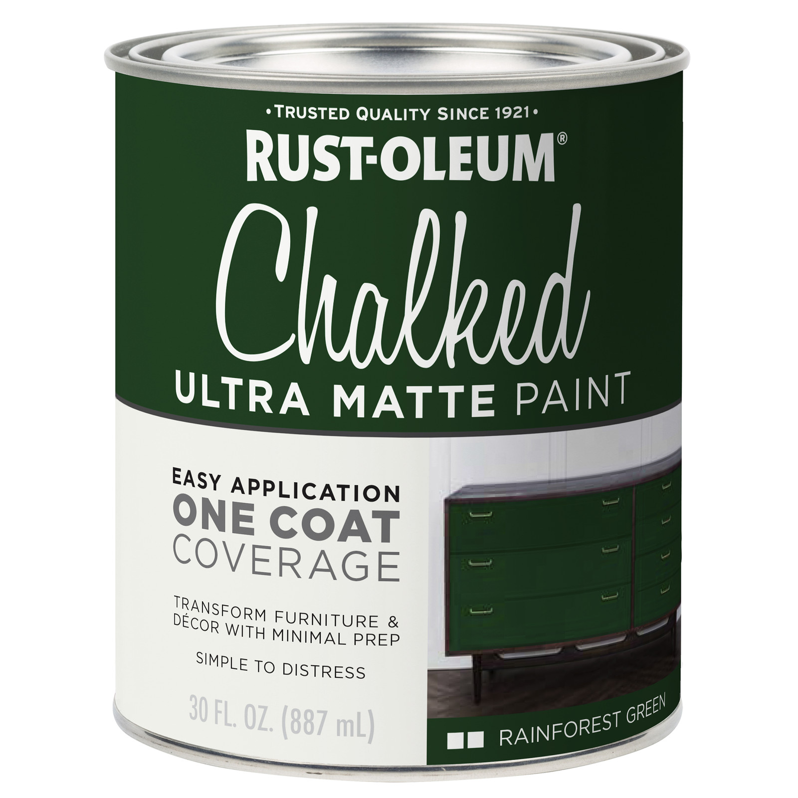 Rust-Oleum 887ml Rainforest Green Ultra Matte Chalked Paint
