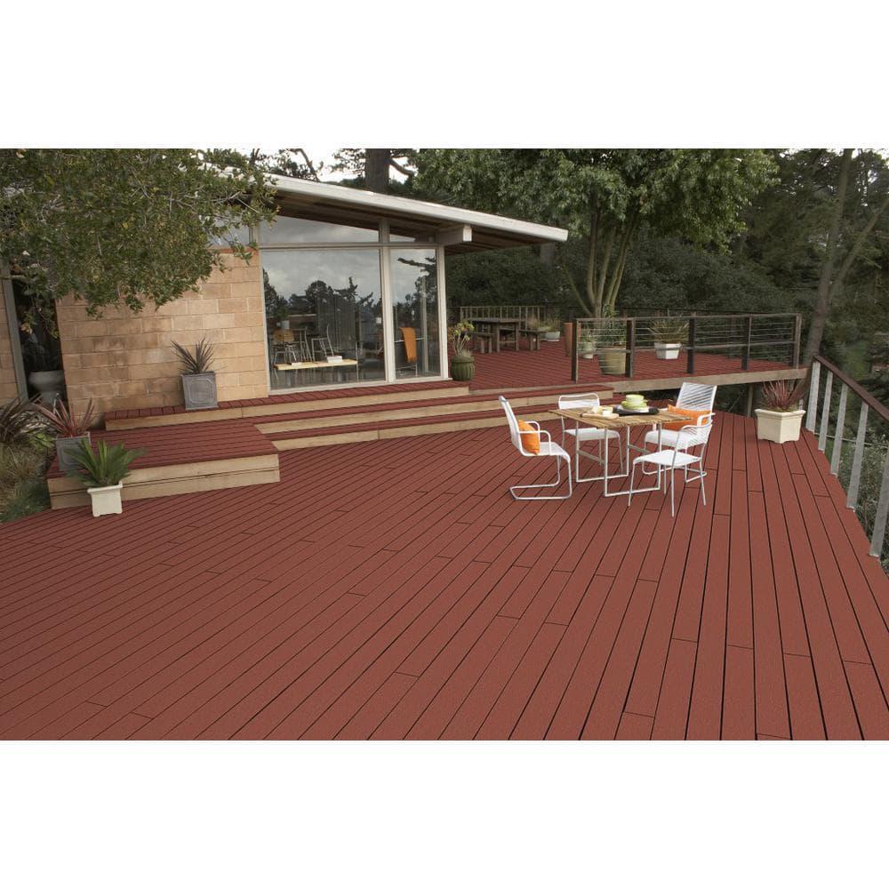 BEHR Advanced DeckOver 5 Gal #SC-330 Redwood Smooth Exterior Wood Deck Coating