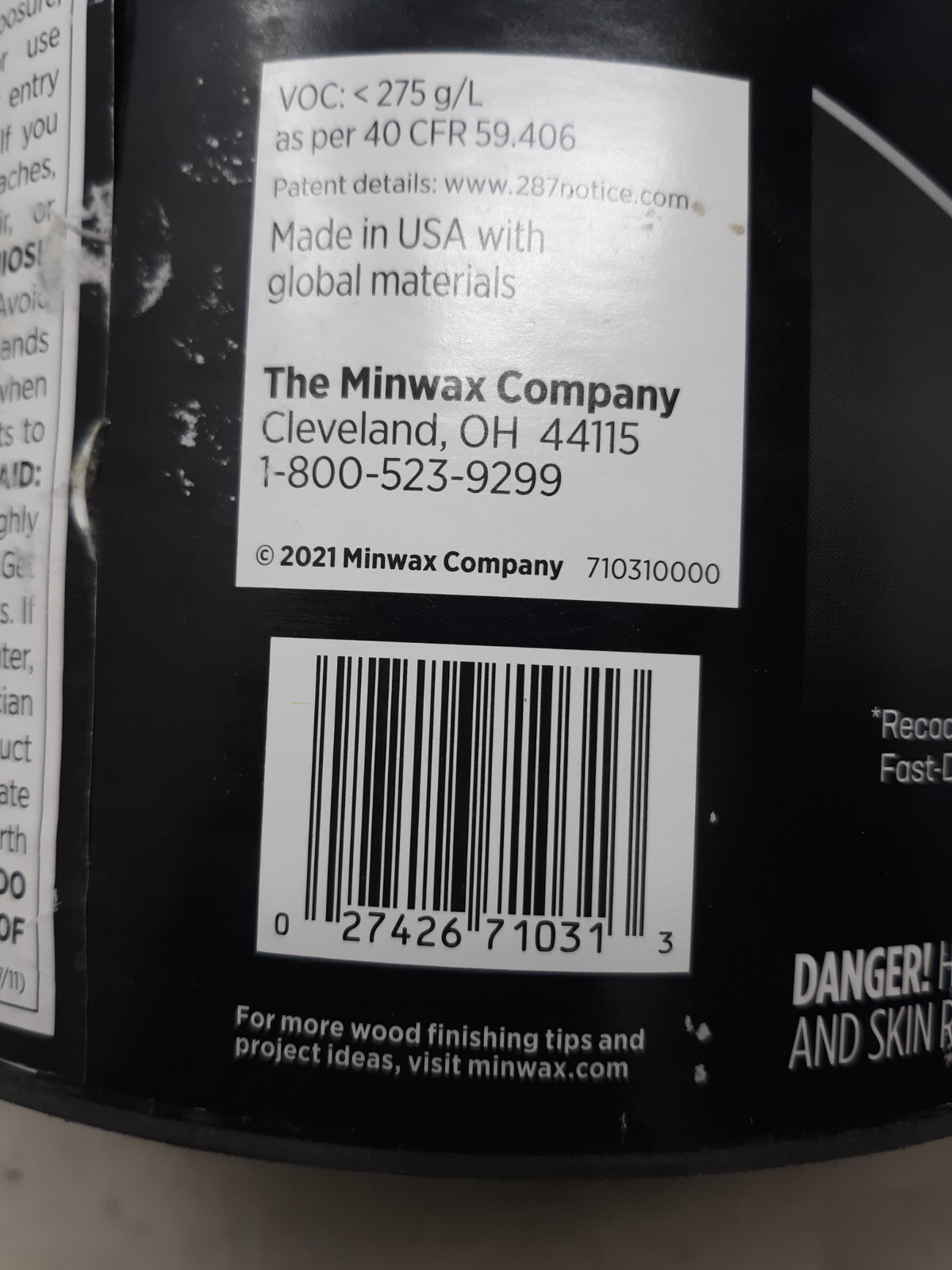 Minwax Oil-Modified Satin Semi-Gloss & Gloss Clear Water-Based Polyurethane 1gal