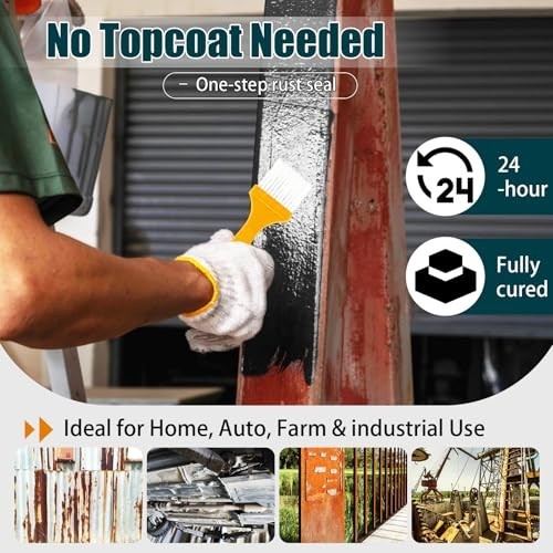 2-in-1 Rust Converter & Metal Primer – Stops Rust, Heat-Resistant Anti-Rust Pain