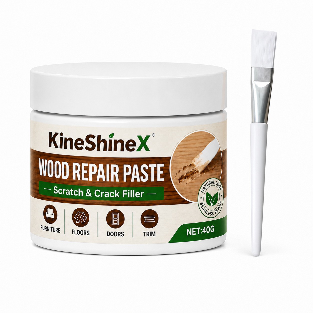 Furniture & Floor Repair Paste, Wood Repair Paste with Tool Scratch & Crack