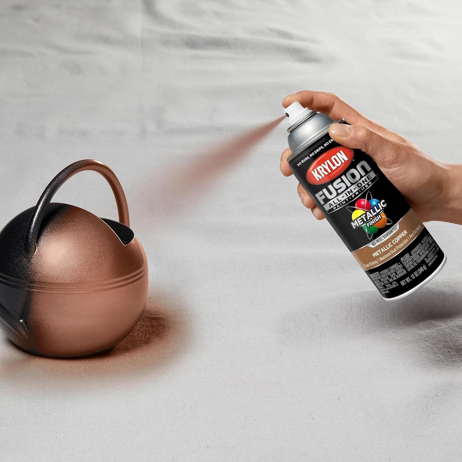 Fusion All-In-One Copper Spray Paint – 12 oz Rust Resistant Indoor/Outdoor