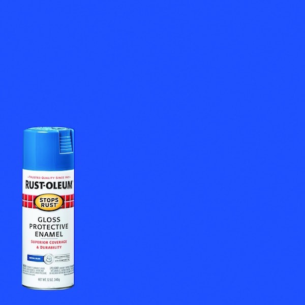 Rust-Oleum 7727830 Spray Paint, Royal Blue, Gloss, 12 Oz