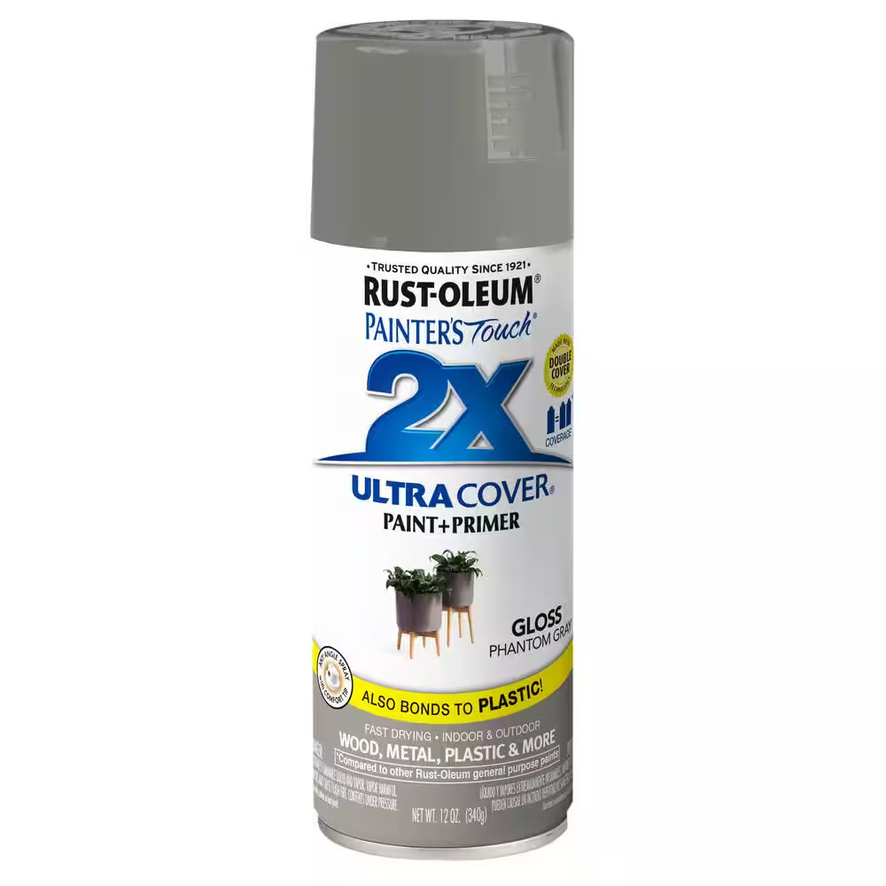 12 Oz. Gloss Phantom Gray General Purpose Spray Paint (Case of 6)