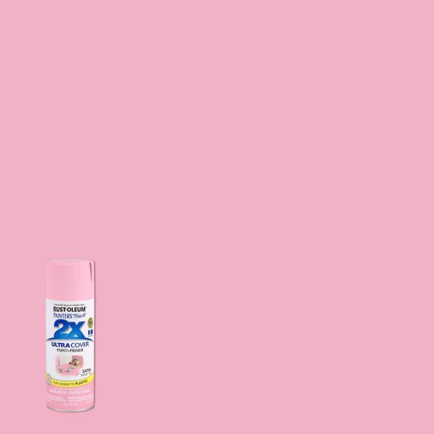 Rust-Oleum 249063 Satin Sweet Pea Interior/Exterior Paint Spray 12 oz. 6 Pack