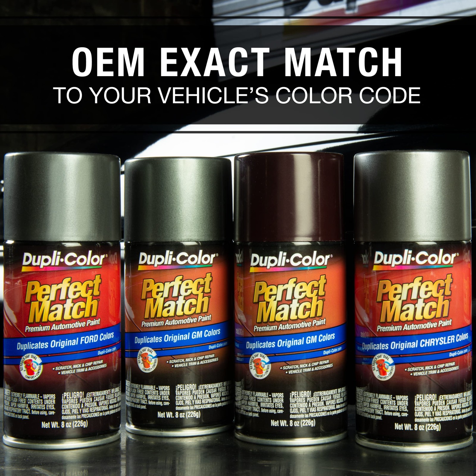 Premium Automotive Paint, Light Driftwood Color, 8 oz Perfect Match Spray