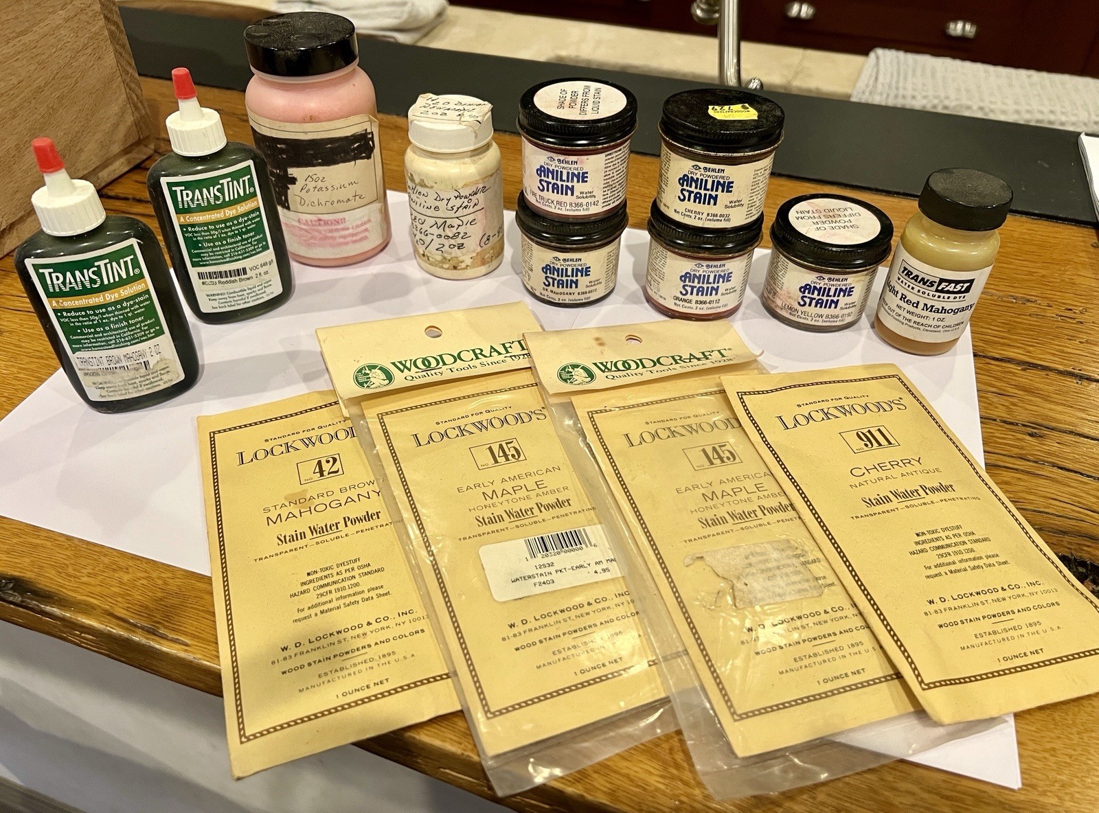TransTint Aniline Trans Fast Lockwood Dry Stain Wood Water Soluble Powder