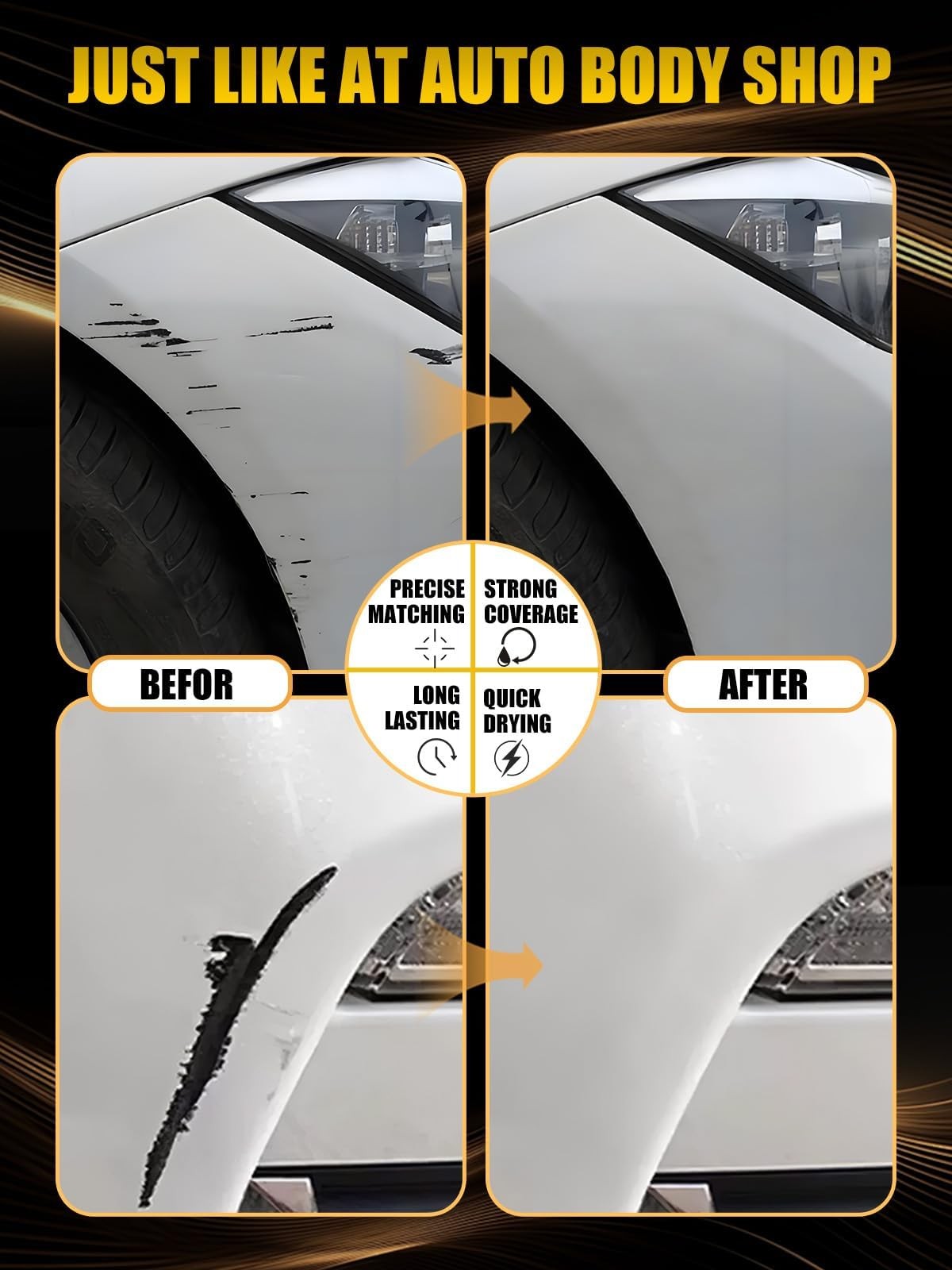 Carhuewell Galactic Gray Metallic Touch Up Paint Cadillac
