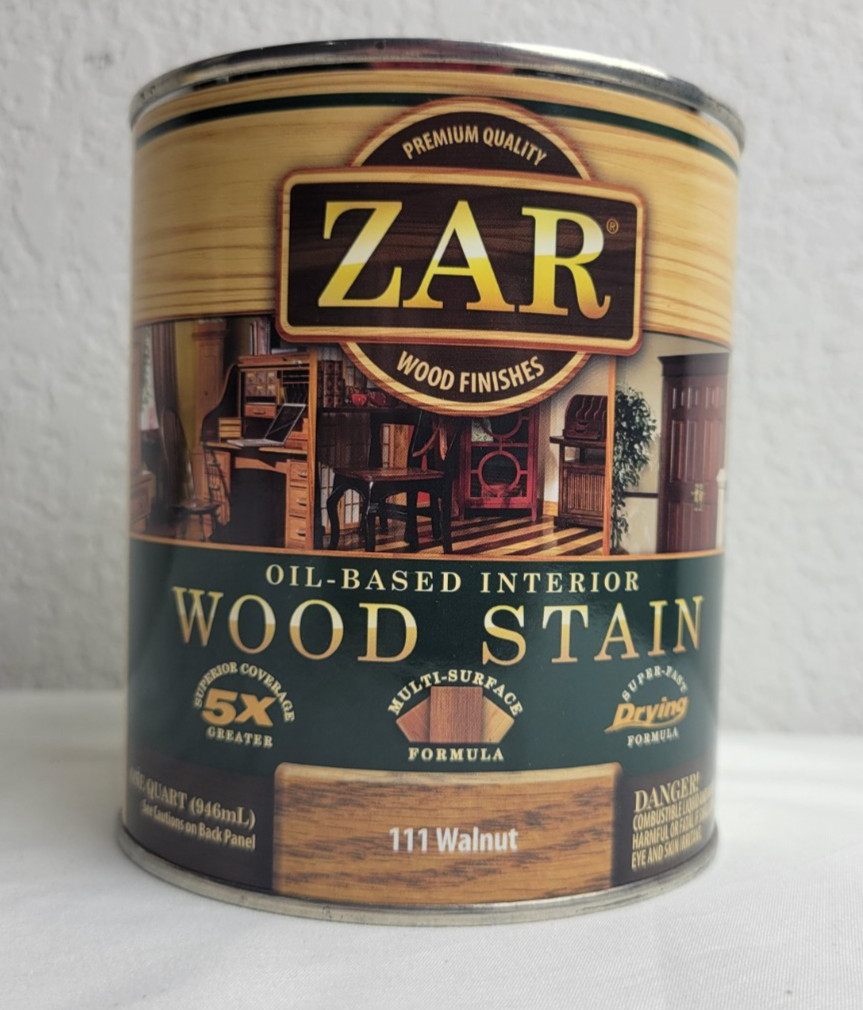 ZAR Wood Finishes Oil-Based Interior Wood Stain 111 Walnut One Quart