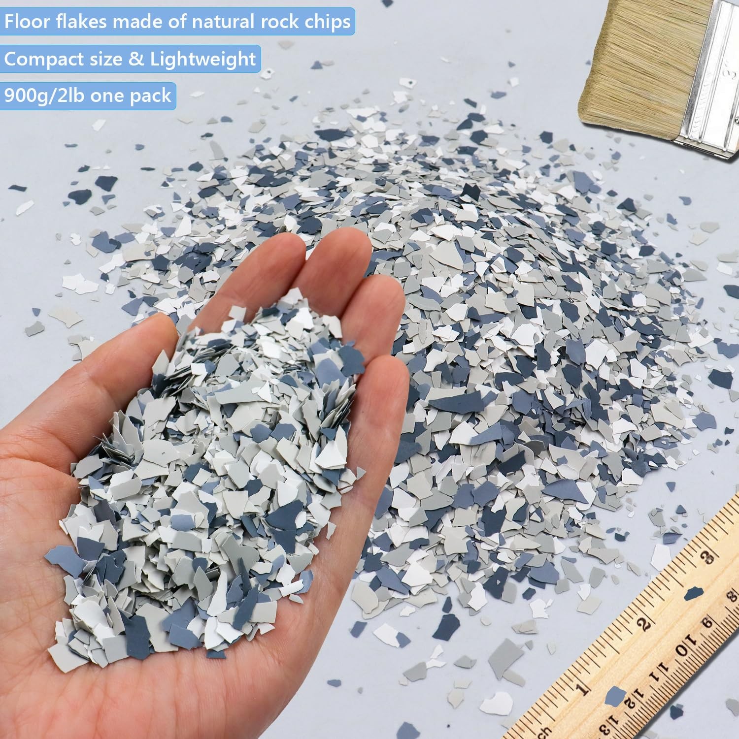 Decorative Epoxy Floor Flakes for Garage, Interior & Exterior House Coating