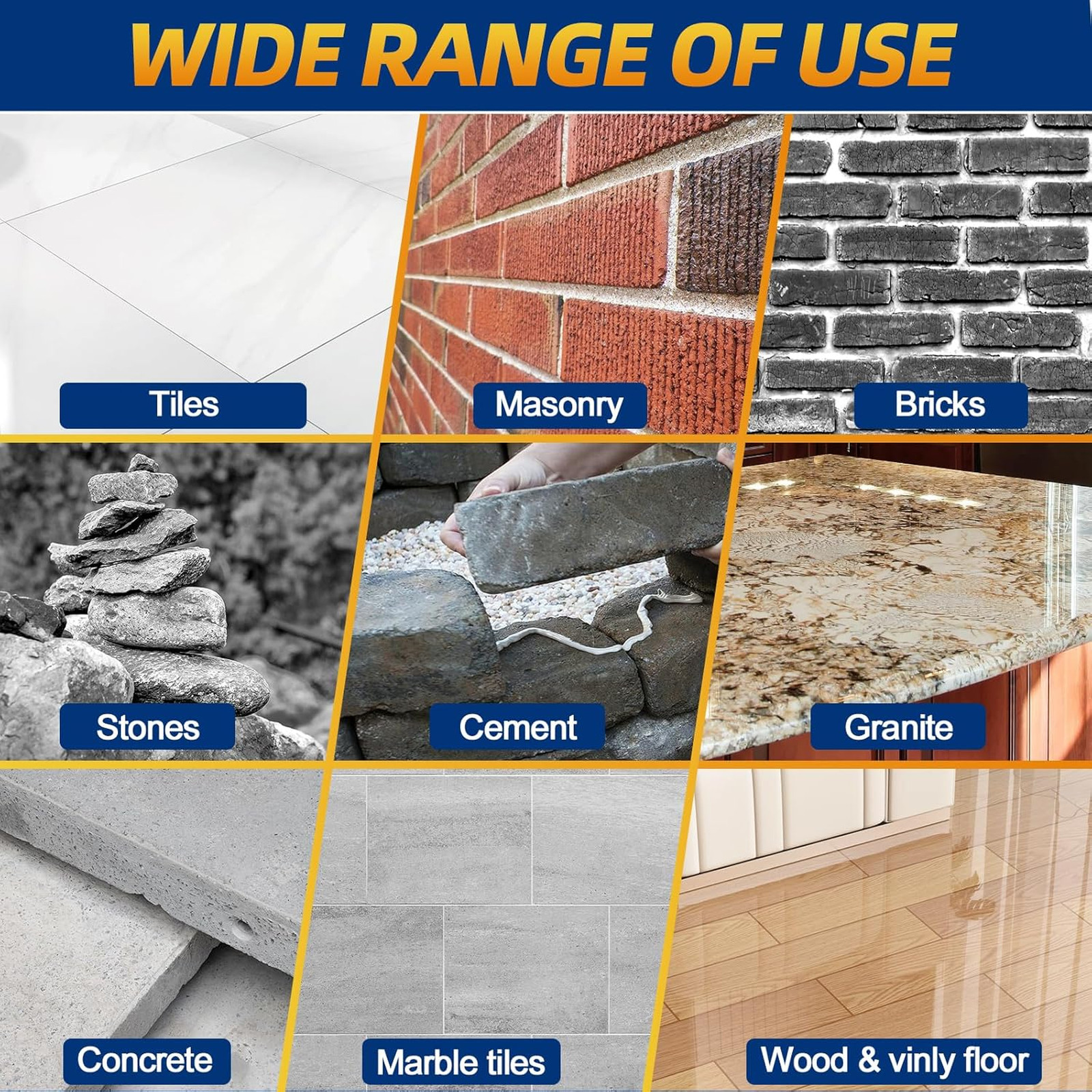 Heavy Duty Construction Adhesive Waterproof Tile Glue Cement Bond for Tile