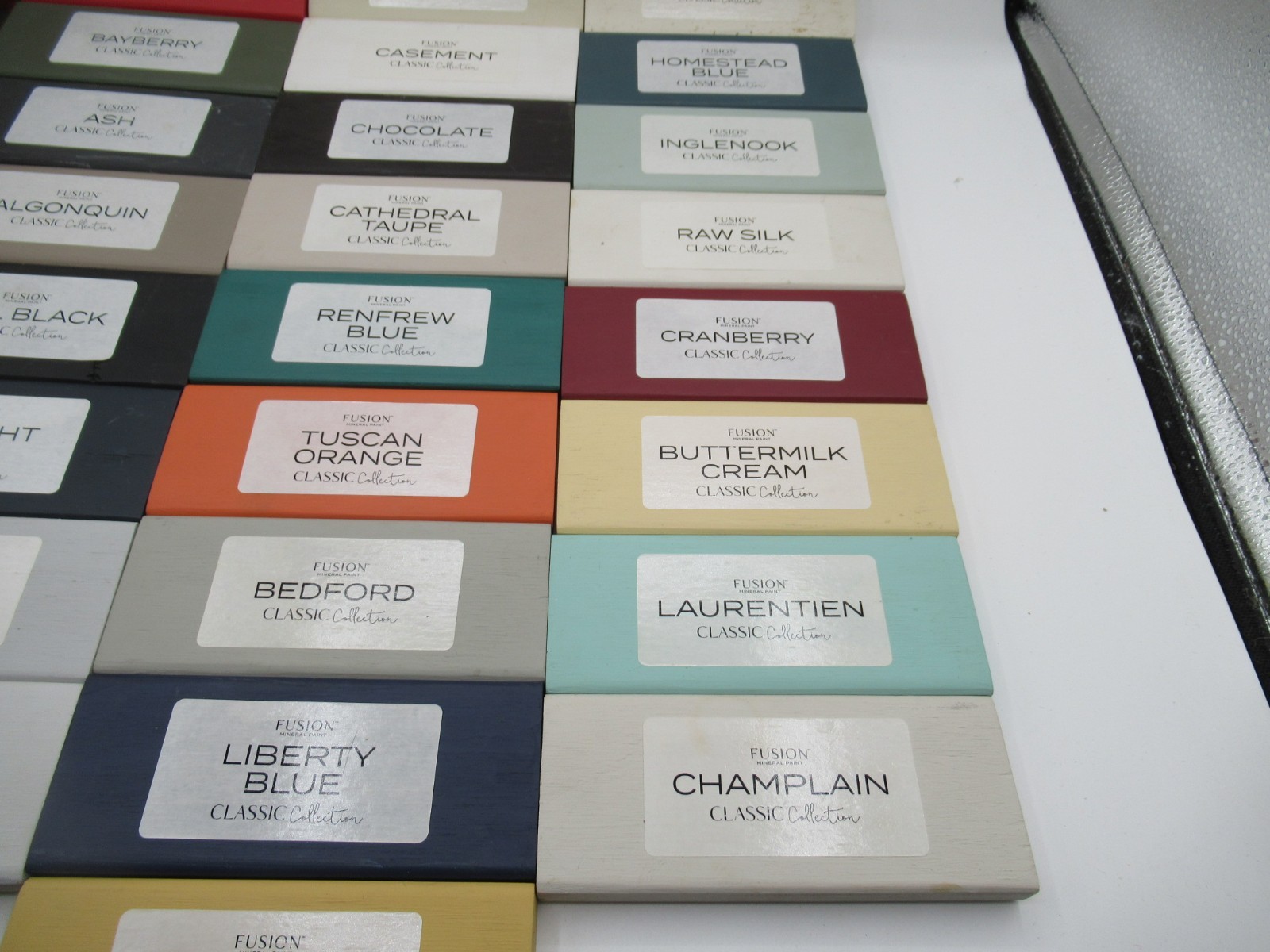 Fusion Mineral Paint Sample Blocks (Lot Of 52)
