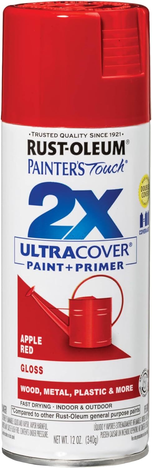 249124 Pintura En Aerosol Painter’s Touch 2X Ultra Cover, 12 Oz, Gloss Apple