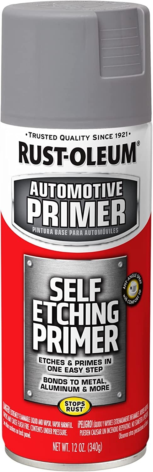 Rust-Oleum 249322 Automotive Self Etching Primer Spray 12 oz Dark Green 6 Pack