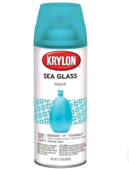 Krylon K09057007 Sea Glass Spray Paint, Aqua, 12 Ounce