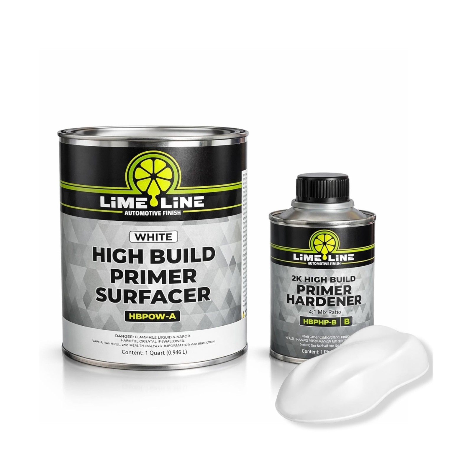 LiME LiNE Sand-able Automotive Primer Surfacer, Direct-to-Metal, High Build 2…