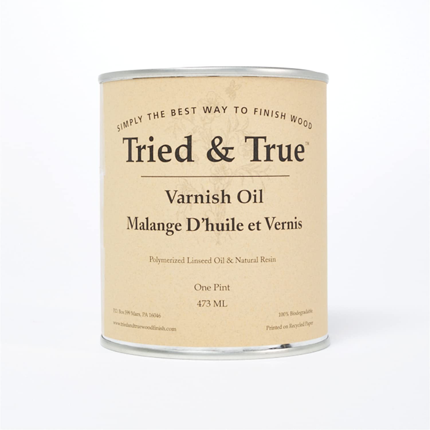Superior Varnish Oil Wood Finish, Pint – Natural Pine Resin & Linseed Oil, Id…