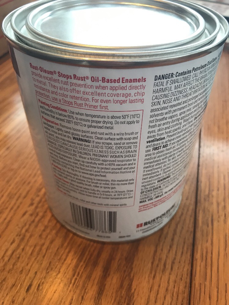 Rust-Oleum Protective Enamels Gloss Smoke Gray Oil- Based Ships N 24h