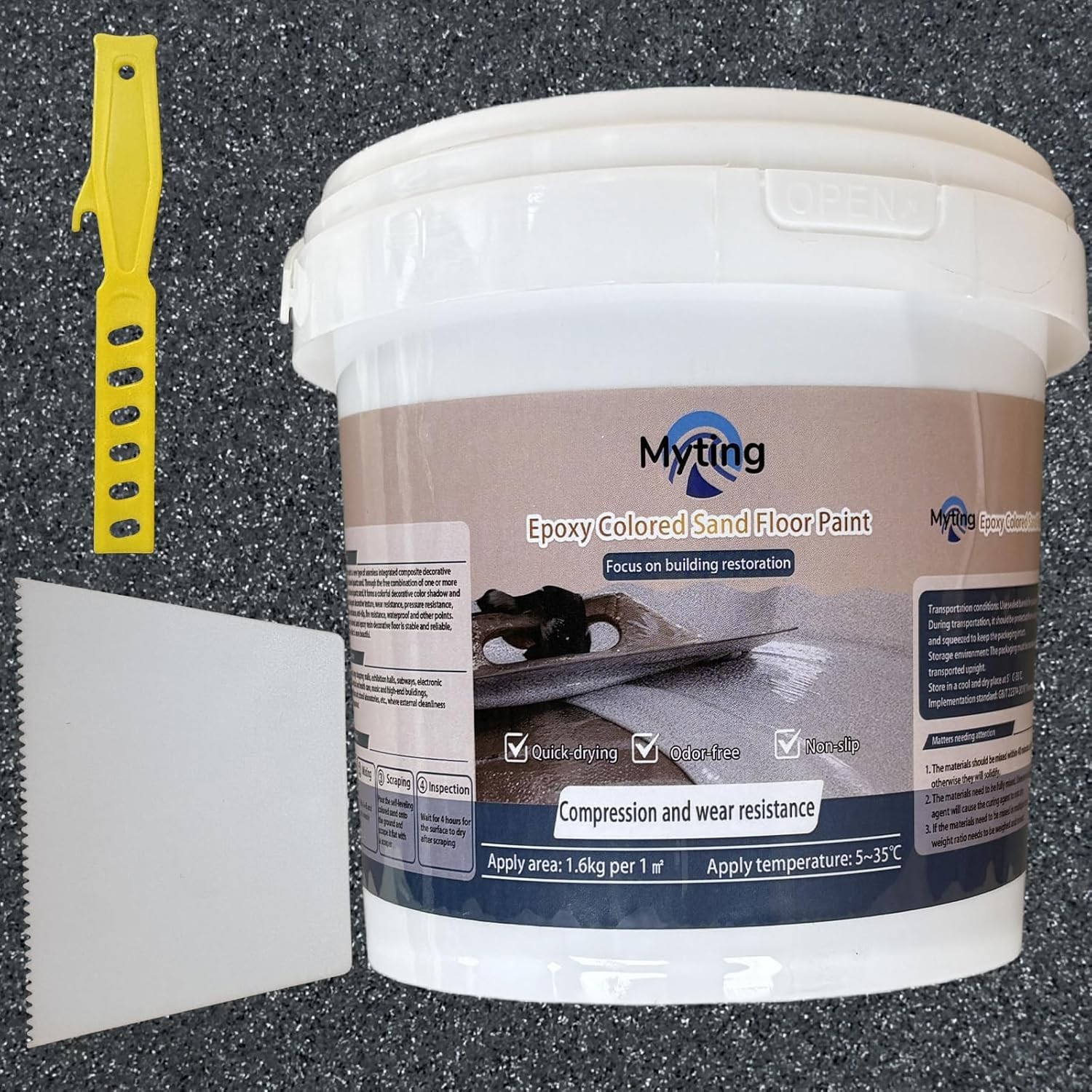 Transformative Black Epoxy Floor Paint – Non-Slip, Stain & Chemical Resistant