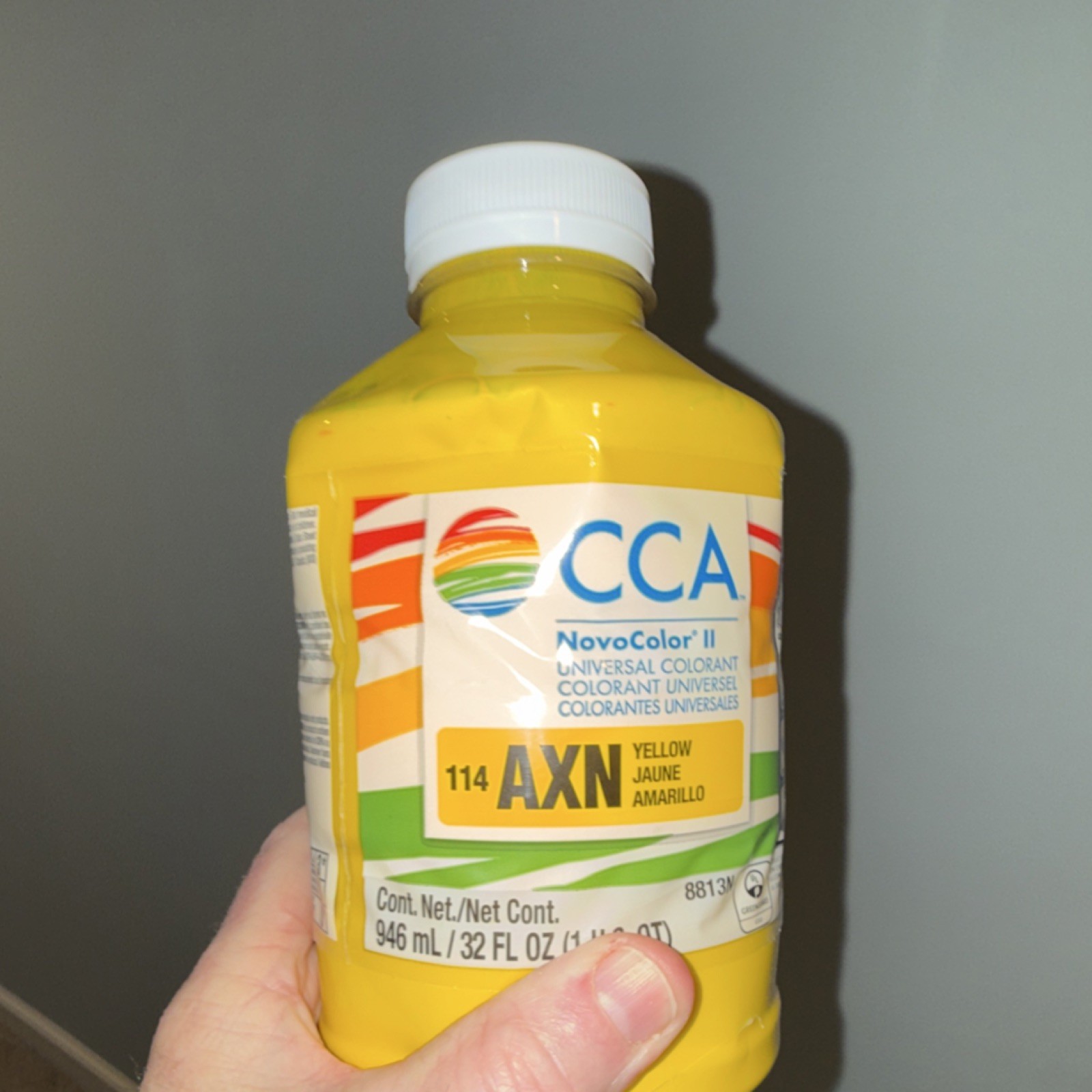 CCA NovoColor II Universal Colorant Yellow 946ml 32 fl oz MPN 8813N