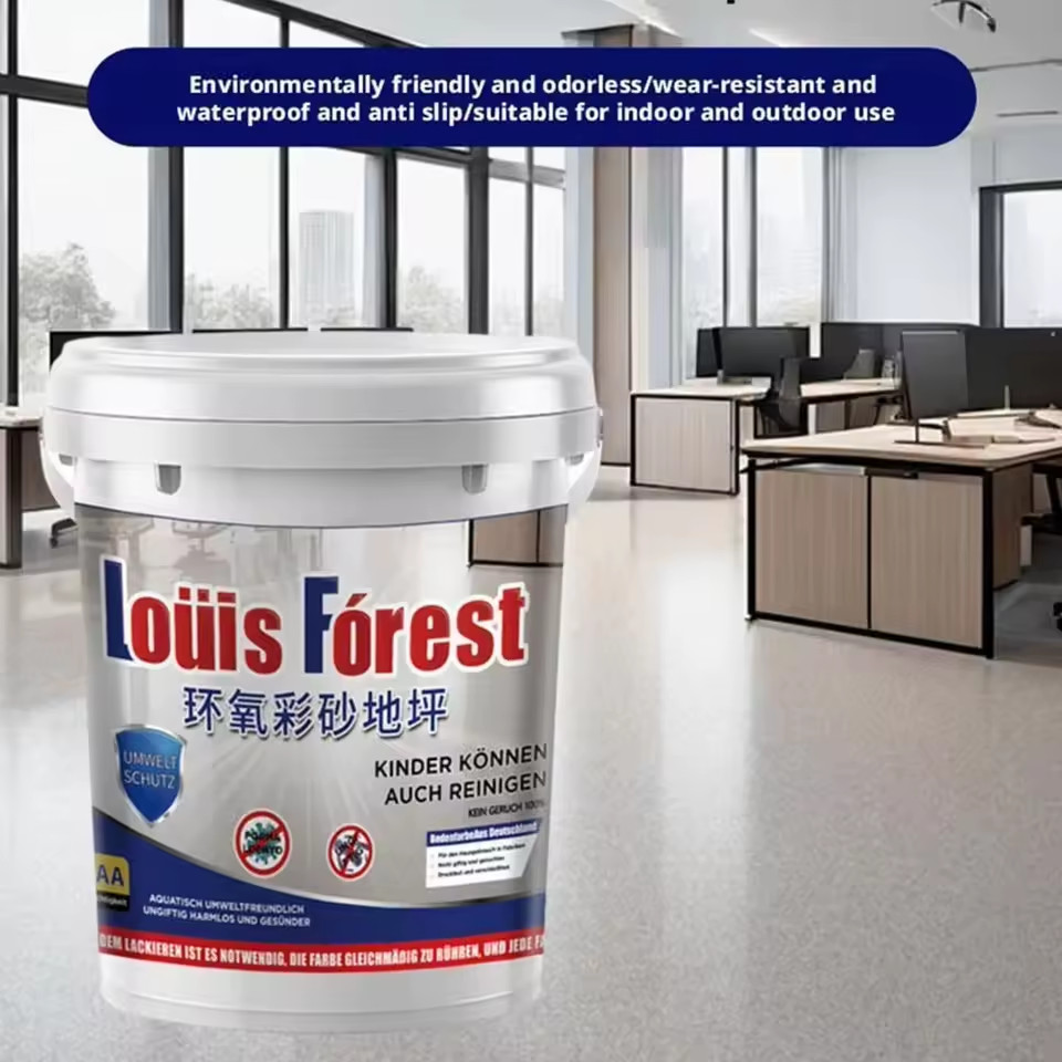 500ML High-Gloss Marble Effect Epoxy Floor Coating Waterproof Stain Resistant Ab