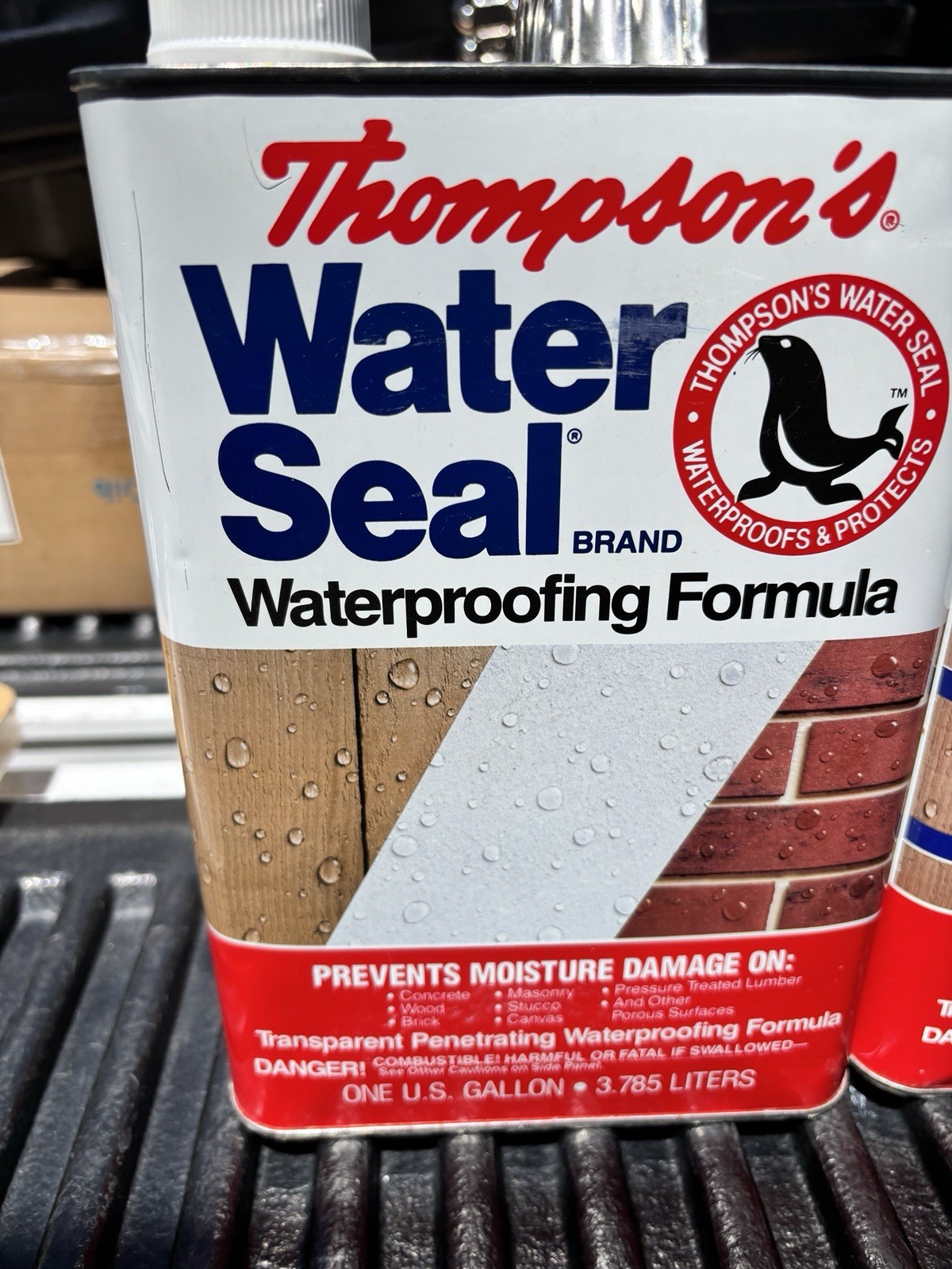 2 Thompson’s WaterSeal Multi‑Surface Waterproofer Clear 1 Gallon Each New Sealed