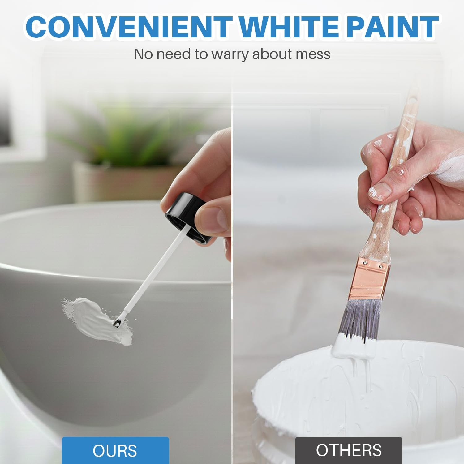 Tub and Tile Paint, 3.5 Oz Tub Paint for Bathtub, 1-Part Bathtub Touch up Paint