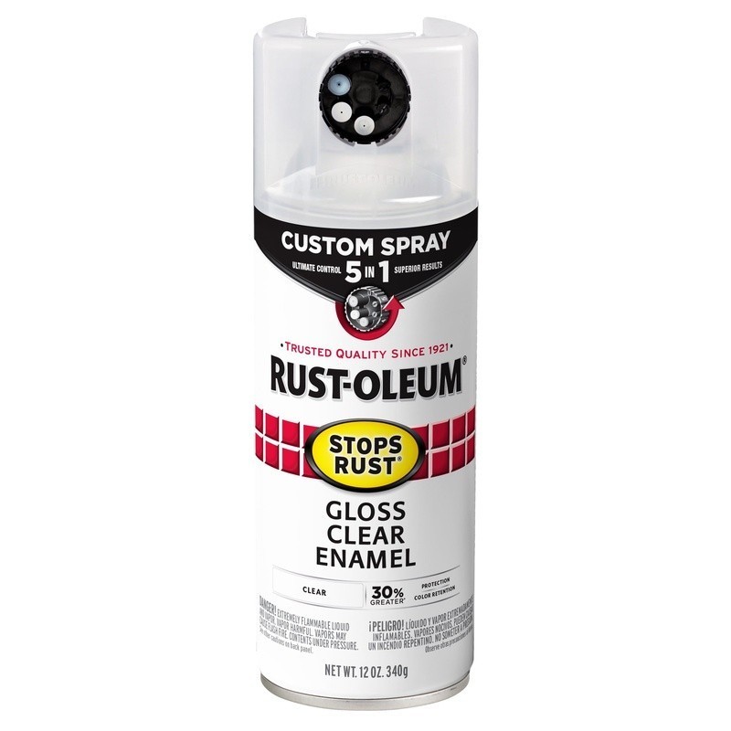 Clear Spray Paint 5 in 1 Adjustable Nozzle 12 oz 6 Pack Corrosion Resistant New