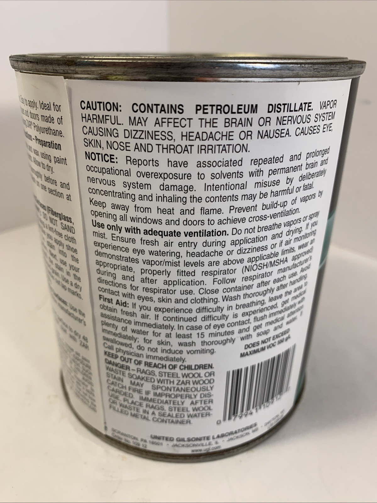 Zar 109 Colonial Pine Oil Based Interior Wood Stain 1 Quart