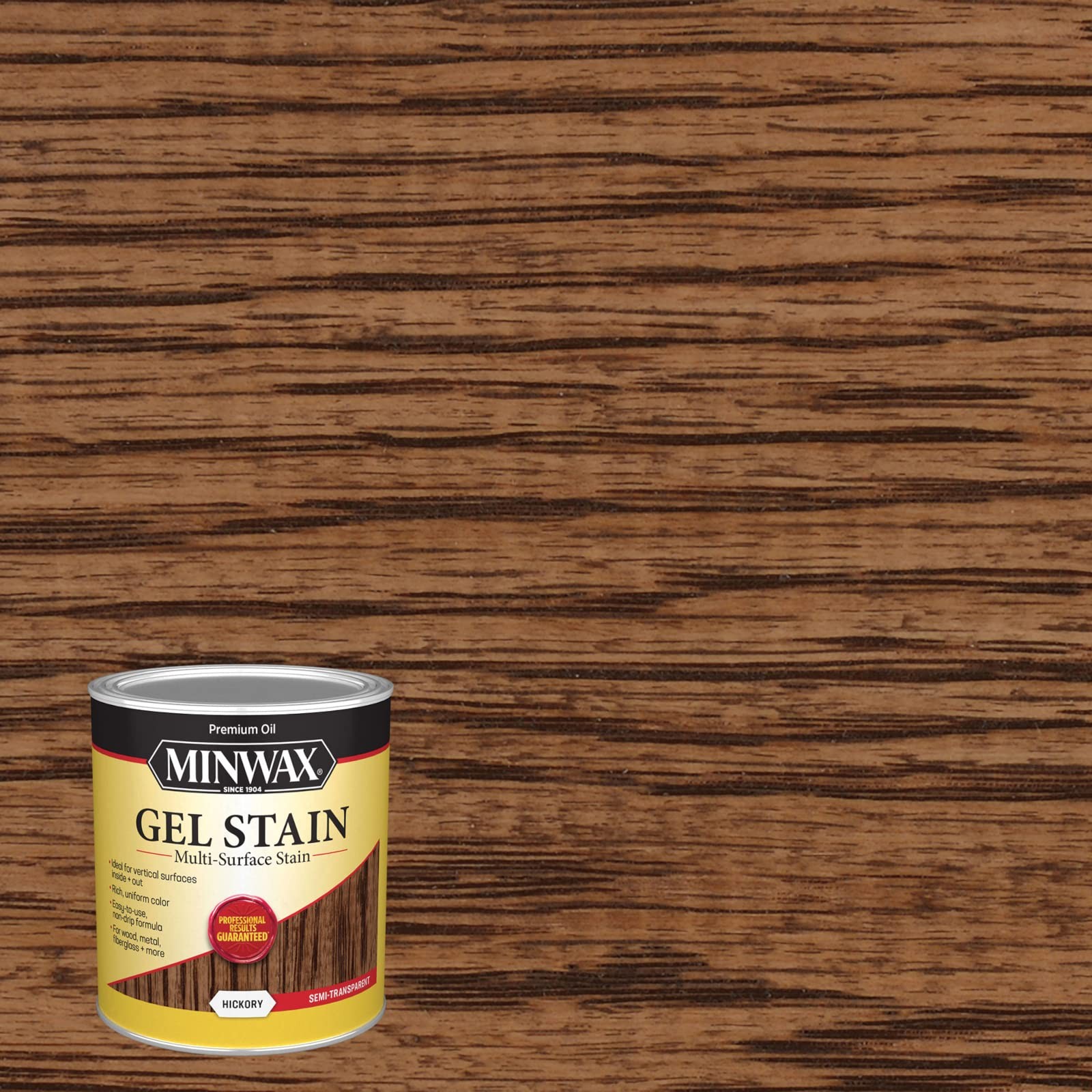 Minwax Hickory Gel Stain Quart Non Drip Wood Finish For Indoor Projects