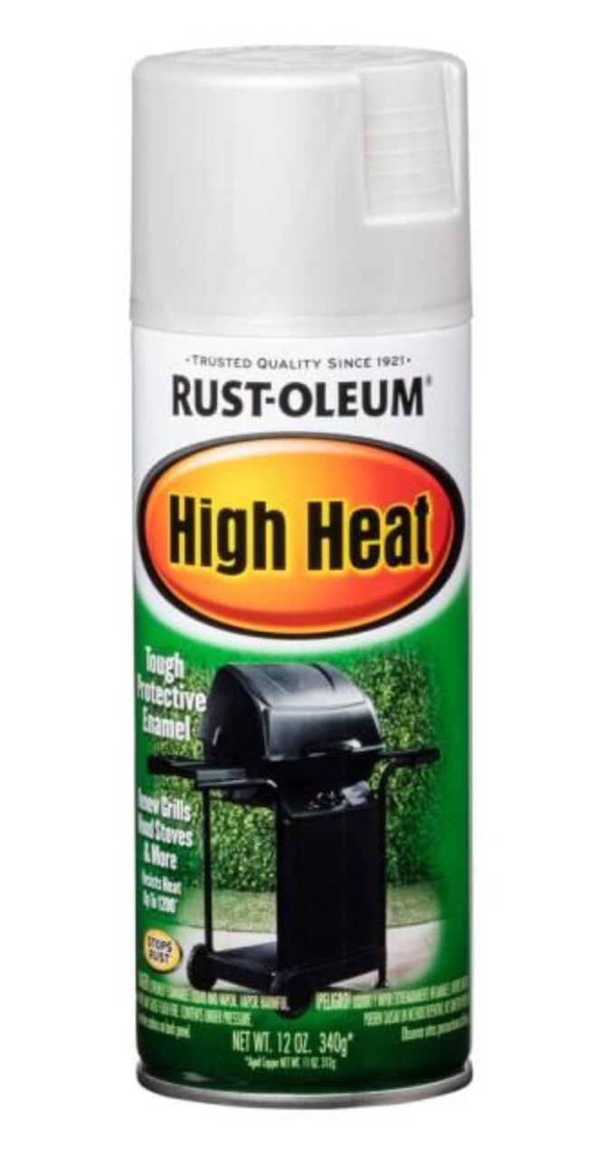 Rust-Oleum High Heat Satin Spray Paint, Silver, 12 Ounce Can