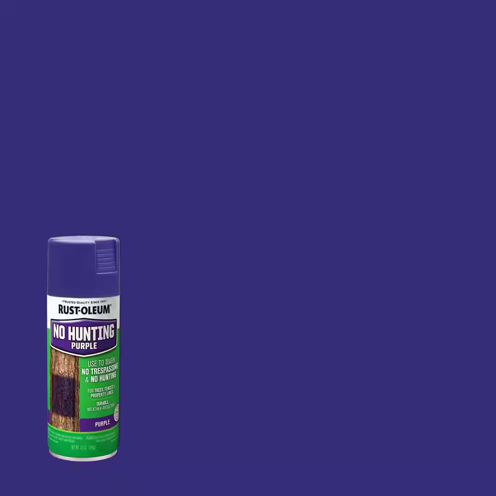 12 Oz. No Hunting Purple Spray Paint (6-Pack)