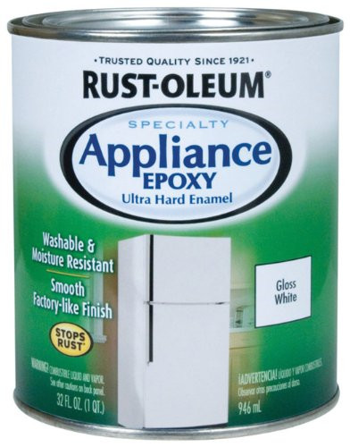 Rust-Oleum Specialty Appliance Epoxy Paint, Gloss White, Quart, 32 Fl Oz