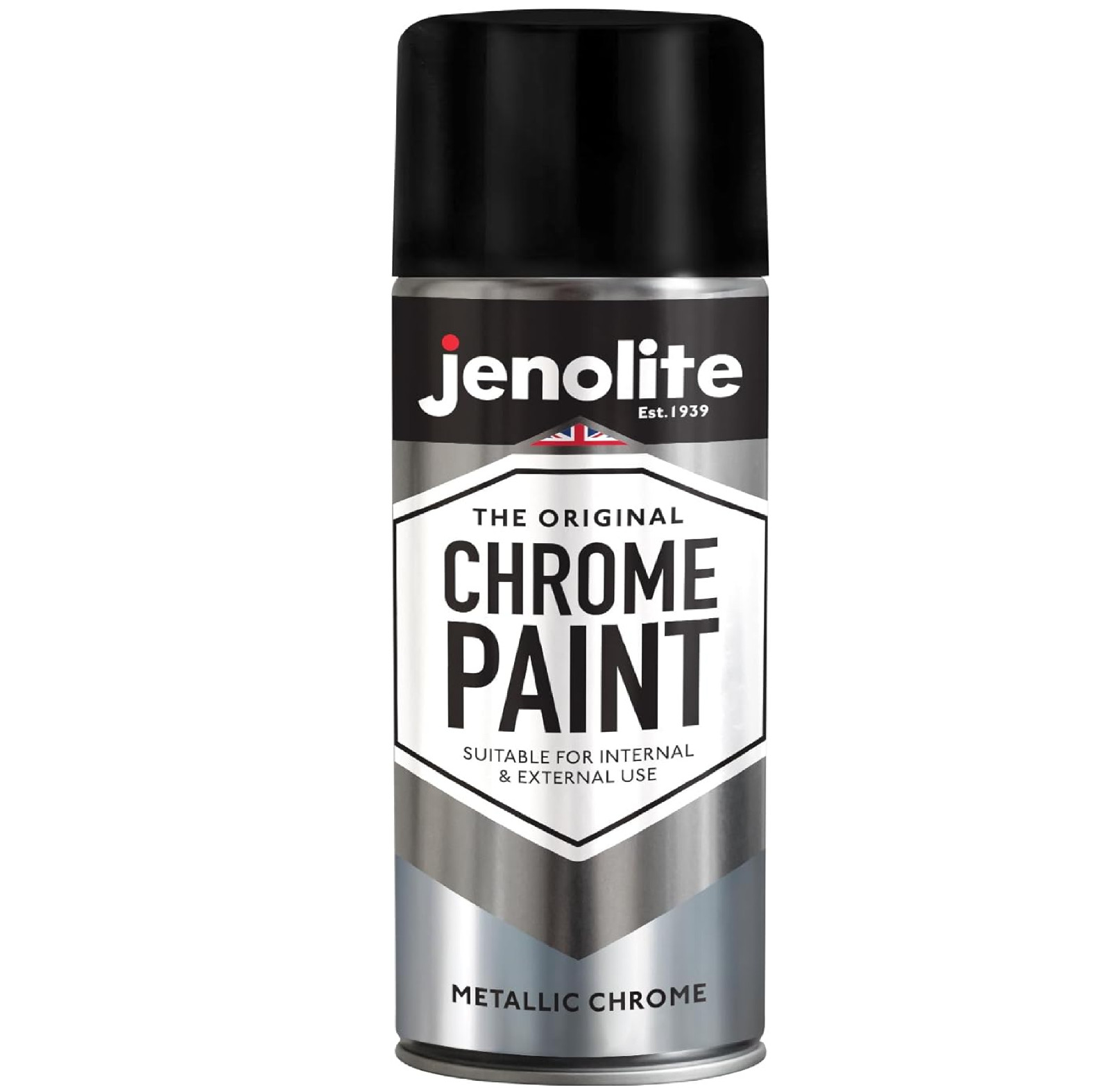 JENOLITE Chrome Spray Paint – Smooth Chrome Finish – Multi Surface Paint for Met