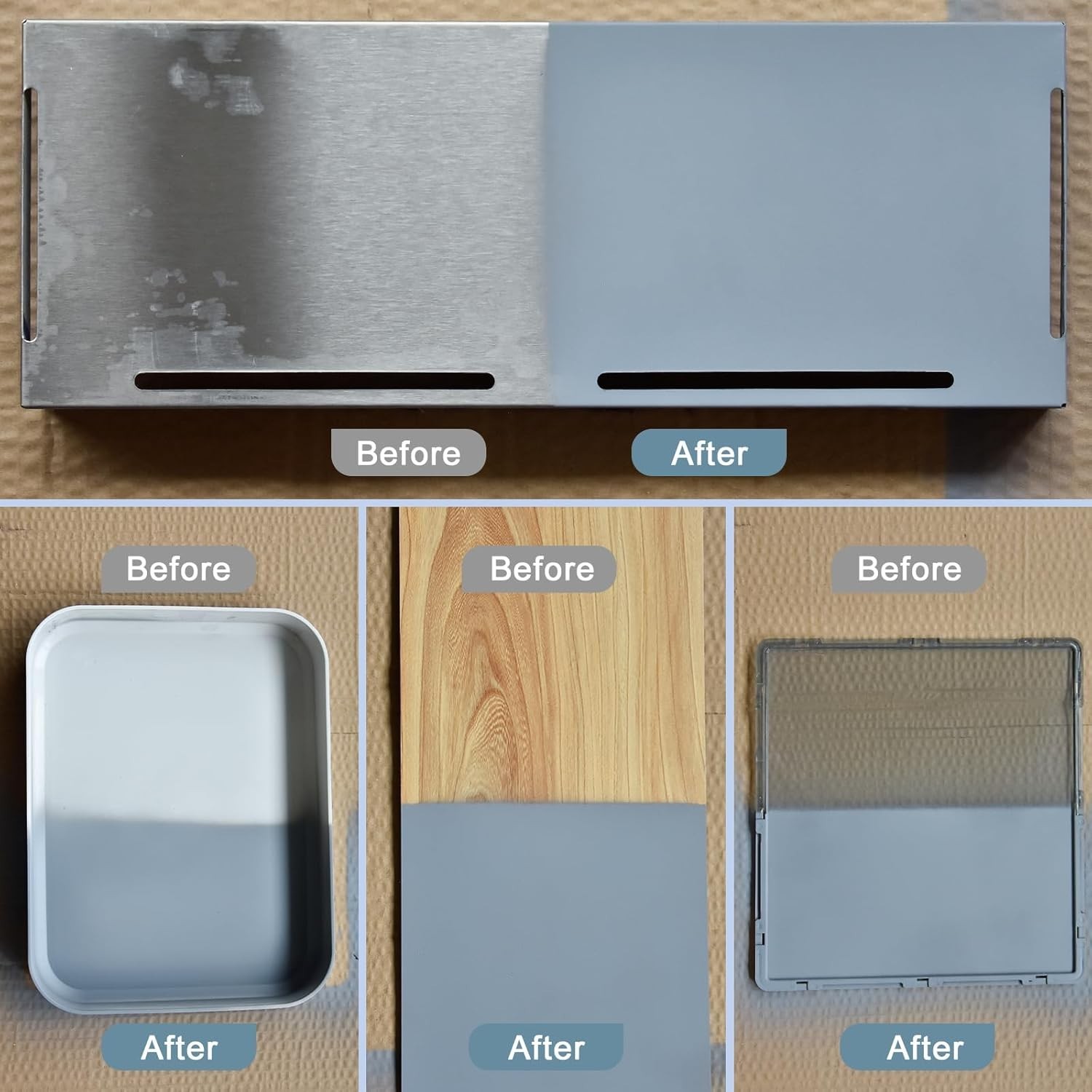 All Surface Primer Spray One-Part Epoxy Primer Matte Gray 4 Cans Enhance