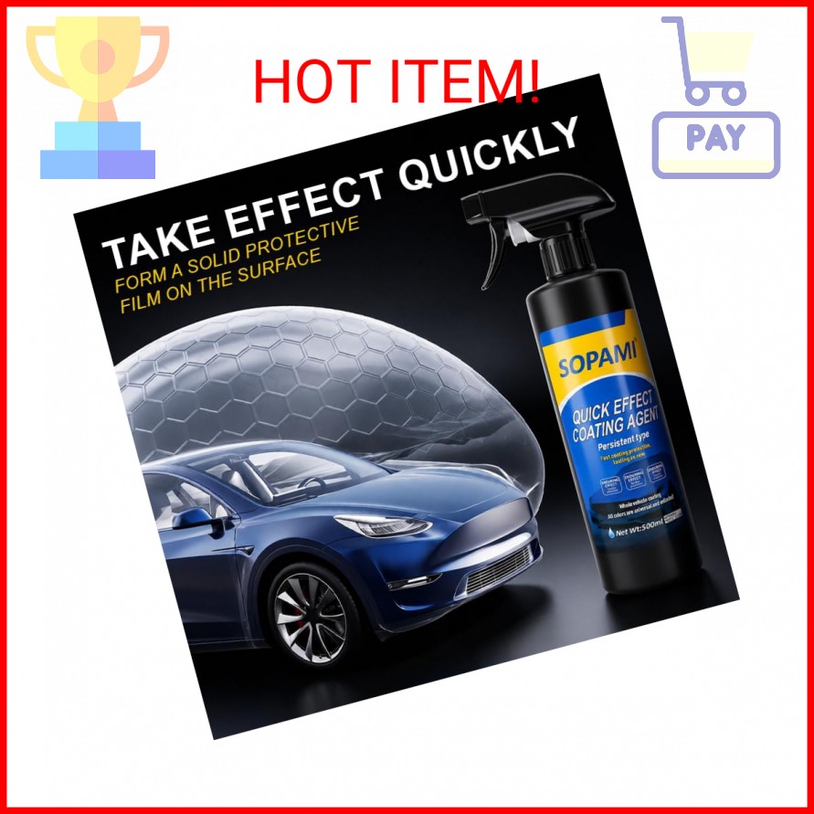 Sopami Ceramic Paint Sealant, Ceramic Coating Maximum Gloss & Shine ceramic wax,