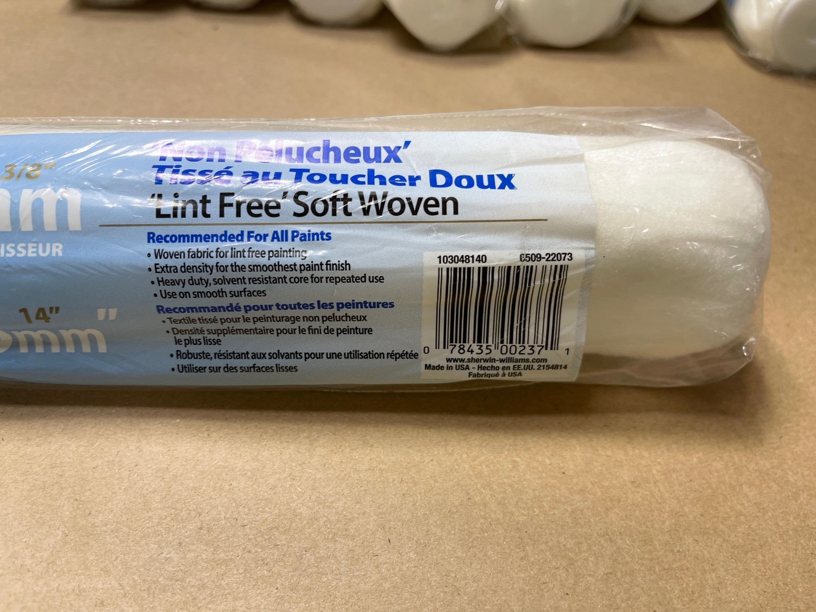 12 Pack Sherwin Williams Contractor Series 14″ Paint Rollers 3/8″ Nap Lint Free