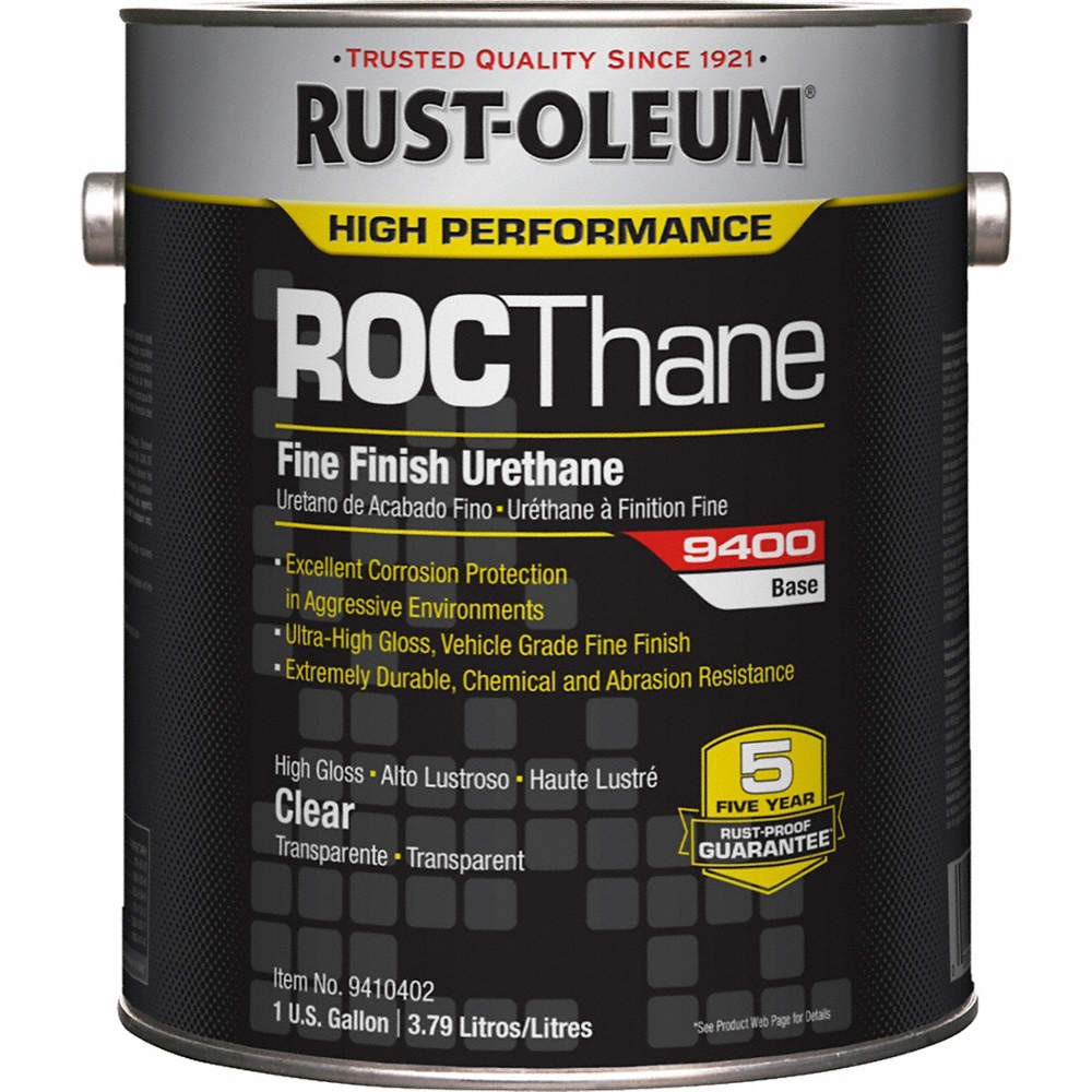 RUST-OLEUM 9410402 Polyester Urethane Coating,Clear,1 gal 5H954