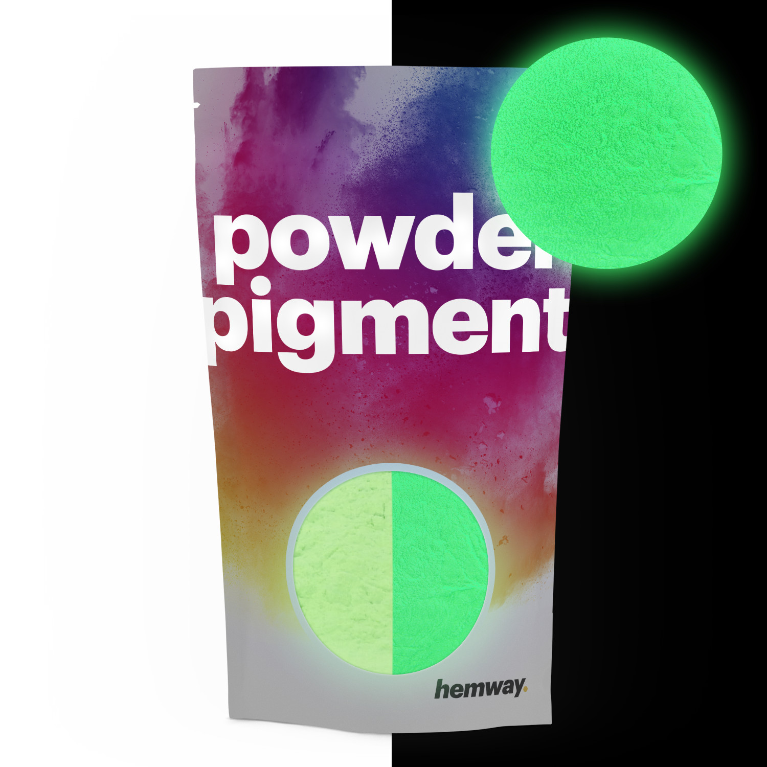Hemway Glow in the Dark Powder 100g Colour Luminous Phosphorescent Pigment
