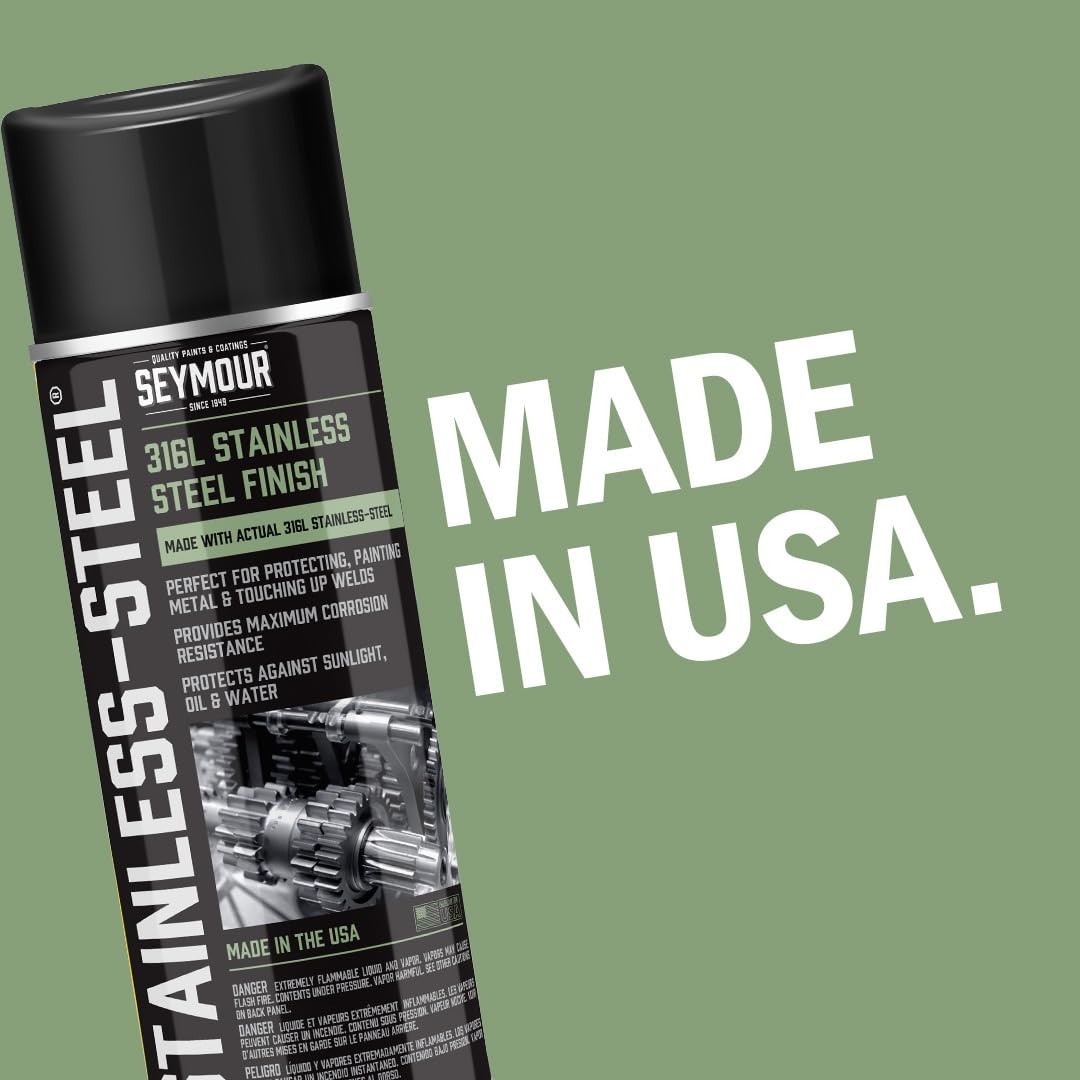 Rust-Resistant Stainless Steel Spray Paint – 16 Oz Can for Durable Protection