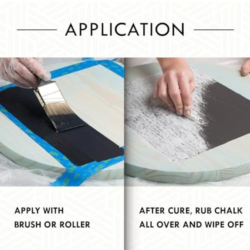 Rust-Oleum Specialty Chalkboard Paint Flat Black 30oz Brush-On Acrylic