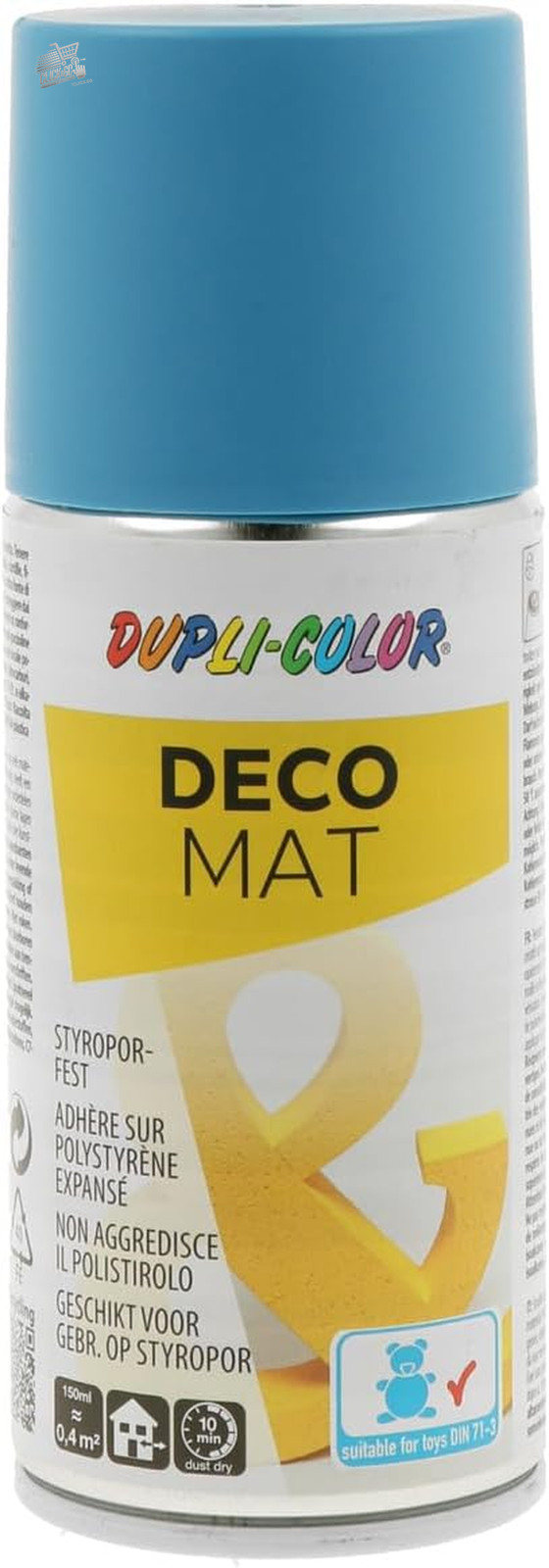 Double Color Deco Matte Spray Paint RAL 5012 Matte Light Blue 150ml Small Can