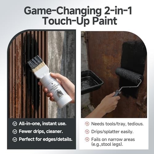 2-in-1 Rust Converter & Metal Primer with Brush(5.29 Oz), Stops & Prevents Co…