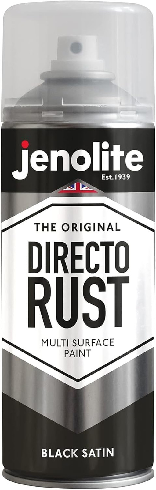 Directorust Satin Spray Paint | WHITE | 400Ml (13.52Fl Oz) | Semi-Gloss Spray Pa