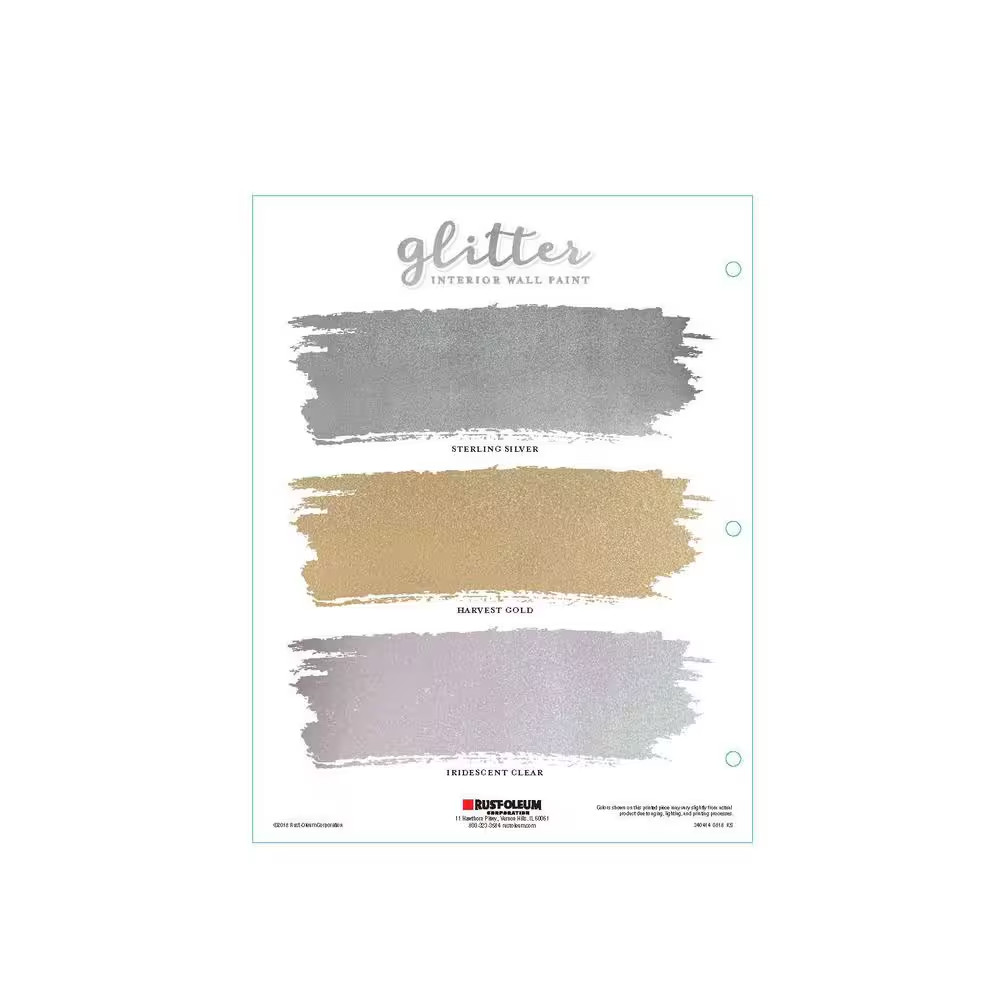 Rust-Oleum Specialty Decorative Iridescent Clear Glitter Paint 1 qt. (2-Pack)