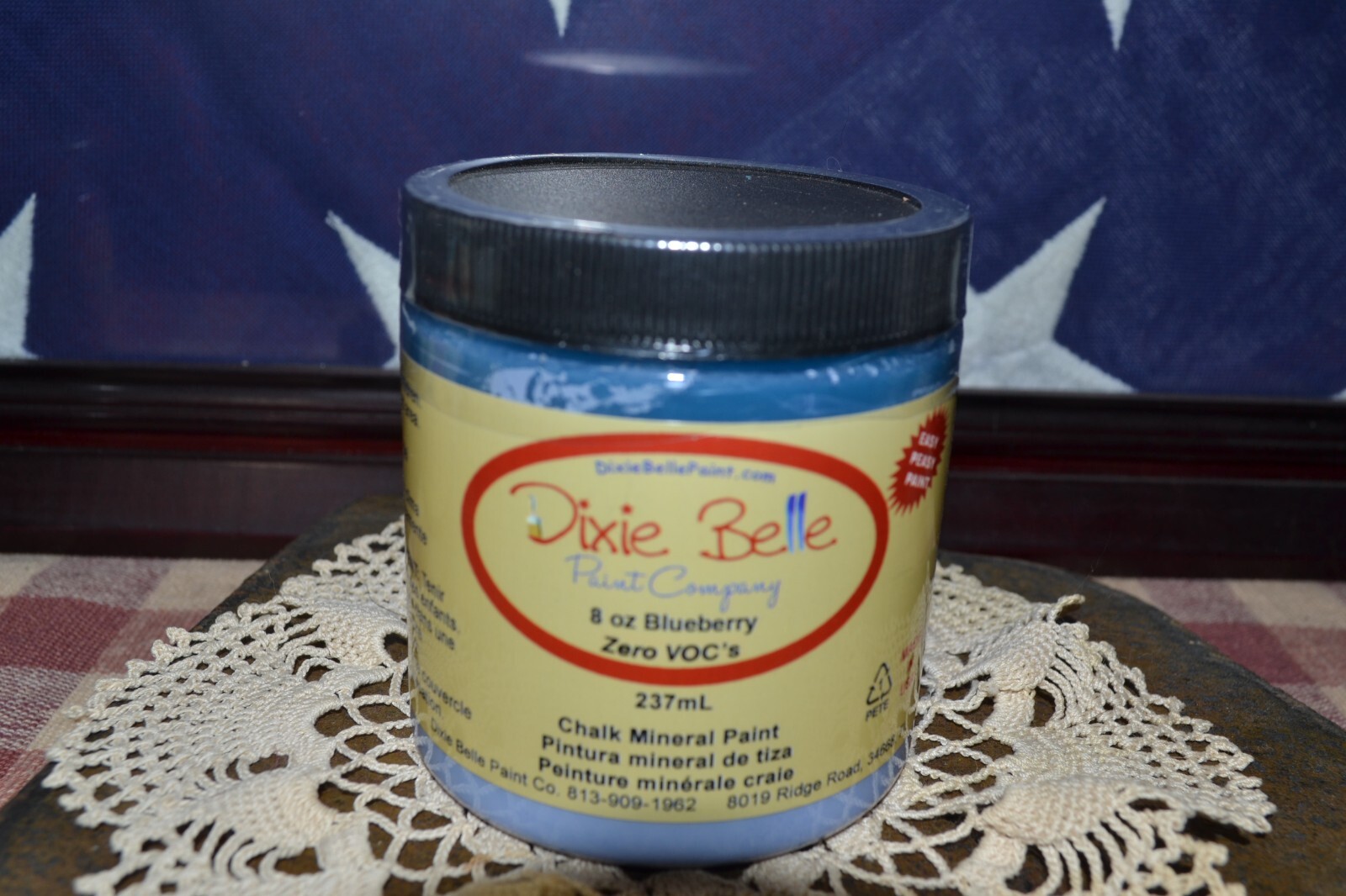 DIXIE BELLE CHALK MINERAL PAINT DIXIE BLUEBERRY WATER BASED 8 oz BRAND NEW